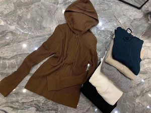 Suéter de Punto con Capucha y Cremallera para Mujer, <span class=keywords><strong>Sudadera</strong></span> Holgada de Cachemira con Capucha, Cárdigan, <span class=keywords><strong>Sudadera</strong></span> Yankee, <span class=keywords><strong>Sudadera</strong></span> con Capucha de Lana - Product Image 6