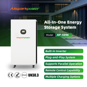 ระบบจัดเก็บพลังงานภายในบ้าน Allsparkpower AP-5096 แบตเตอรี่ลิเธียม คลื่นไซน์บริสุทธิ์ กำลังไฟฟ้าต่อเนื่อง 5KW ความจุ 9.6KWH มาตรฐาน IP65 ออลอินวัน - Product Image 4