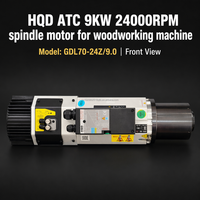 JLE Cnc Tech HQD 9kw Pengubah Alat Otomatis Spindle ISO30 Pendingin Udara Motor Spindle ATC 380V/220V 12000RPM 18000RPM 24000rpm