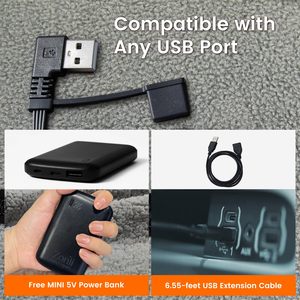 <span class=keywords><strong>Couverture</strong></span> <span class=keywords><strong>chauffante</strong></span> USB électrique à piles <span class=keywords><strong>sans</strong></span> <span class=keywords><strong>fil</strong></span> 12V Office Use 50 "x 60" Fast Heat Soft avec batterie externe - Product Image 4