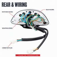 Kluster Instrumen Sepeda Motor Mekanis Speedometer Odometer Tachometer untuk Suku Cadang Motor Trail Enduro 250cc