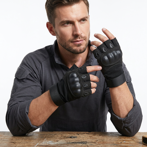 Hot Sale Half-Finger Outdoor Tactical Sport <b>Gloves</b> Anti-Slip Wear-Resistance Breathable Motorbike Riding Safety <b>Gloves</b> - Product Image 1