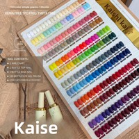 Lot de 120 couleurs de gel à ongles solides multicolores KAISE, sans TPO ni HEMA, vernis gel UV, ODM/OEM pour salon de manucure