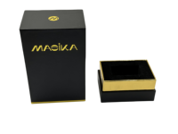 Boîte de parfum personnalisée de luxe en noir, 30 ml, 50 ml, emballage de parfum, boîte cadeau, logo