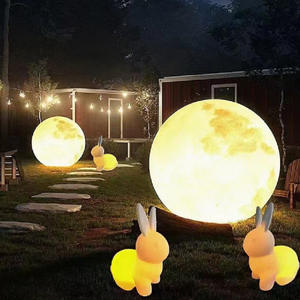 Lámpara de Jardín, Luces Decorativas para Galerías de Arte, Luces de Luna para Villas, Decoración de Paisajes, Bola Luminosa de Marte - Product Image 5