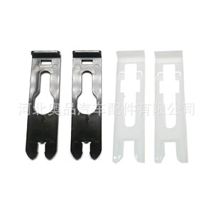 Buick Headlight Mounting Clips And <b>Brackets</b> 10298115 15734237 Black And <b>White</b> Plastic Nylon POMPP Front - Product Image 1