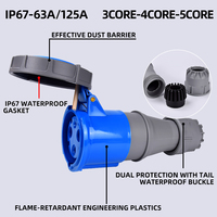 Nouvelle tendance prise étanche industrielle 3PIN 63A prise et prise industrielle IP67 prise industrielle avec norme CE ROHS IEC60309