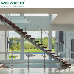 अनुकूलित रंग सुरुचिपूर्ण सीढ़ी डिजाइन सीधे स्टेनलेस स्टील मोनो स्टाफ़ अस्थायी सीढ़ियों लागत - Product Image 5