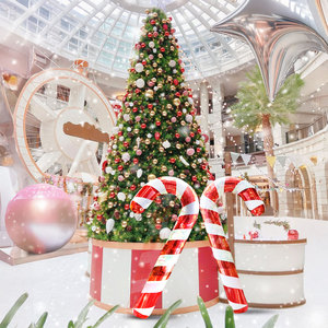 Tùy Chỉnh Inflatable Giáng Sinh Gương Bóng Sáng Bóng Kim Loại Vũ Trường Bóng PVC Nổi Khổng Lồ Sphere Đảng Tổ Chức Sự Kiện Trang Trí OEM Cung Cấp - Product Image 2