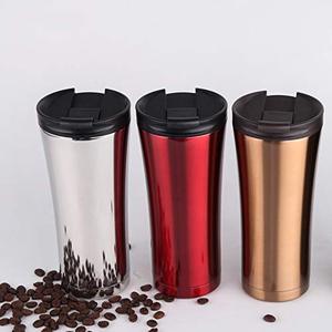 Mug isotherme en acier inoxydable à double paroi de 500 ml avec isolation thermique de 6 à 12 heures, design écologique pour les voyages - Product Image 1