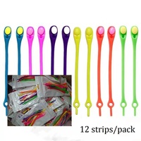 Silicone élastique paresseux coloré sans lacets pour enfants lacets de chaussures en Silicone de mise à niveau en caoutchouc pour baskets