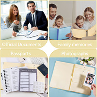 Vente chaude Manille Multi-fonctionnel Fichier Poche Split Dossier dans le cas où je vais Missing Binder Couleur personnalisée rose Bleu Jaune