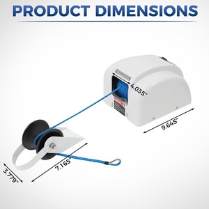 45lbs समुद्री एंकर विनच, 12 वी विंडलस एंकर विनच, रिमोट कंट्रोल साल्टटर नाव विंडलास - Product Image 2