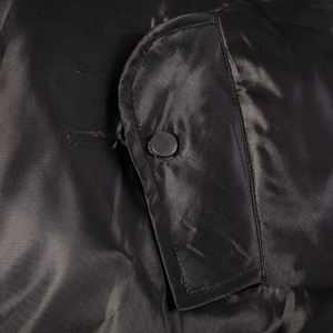 Yüksek kaliteli MA-1 uçuş ceket siyah naylon dış kabuk geri dönüşümlü güvenlik turuncu astar ve soğuk hava için fırtına flep - Product Image 6