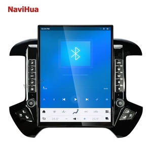 NaviHua 15.6inch New Upgrade Carplay Tesla Vertical <b>Screen</b> Car Audio DVD Player GPS for GMC Sierra Chevrolet Silverado 2015-2018 - Product Image 6