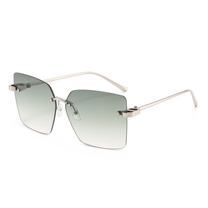 Nuovi Occhiali da Sole Senza Montatura in Metallo Oversize con Protezione UV400 Unisex, Classici e alla Moda, Disponibili in Vari Colori - Product Image 5