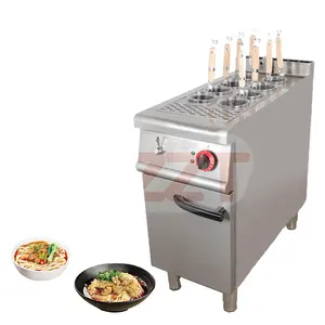 Professional Supplier Electric 6 8 Holes Commercial Stainless Steel Energy Saving Gas Noodles Boiler Pasta Cooker With Cabinet