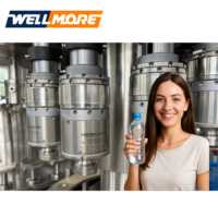 Machine de remplissage automatique 3 en 1 pour bouteilles PET, ligne de lavage, remplissage et bouchage d'eau potable minérale pure, 8000 BPH