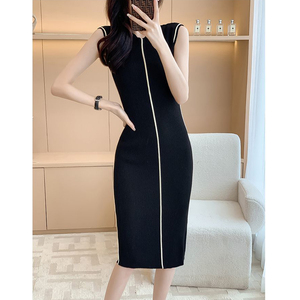 mid thigh black dress Black Duchess Dress