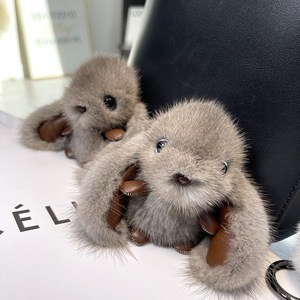 Nuevo Llavero de Conejo de Peluche Suave y Adorable Xinhui, Colgante para Bolsa de 10cm, para Parejas, para Coche, Colorido - Product Image 3