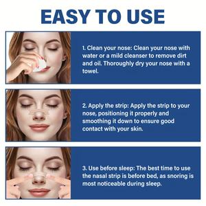 Tiras Nasais Personalizadas Fabricante de Tiras Nasais Transparentes Tiras Nasais Coloridas para Solução de Respiração e Ronco - Product Image 5