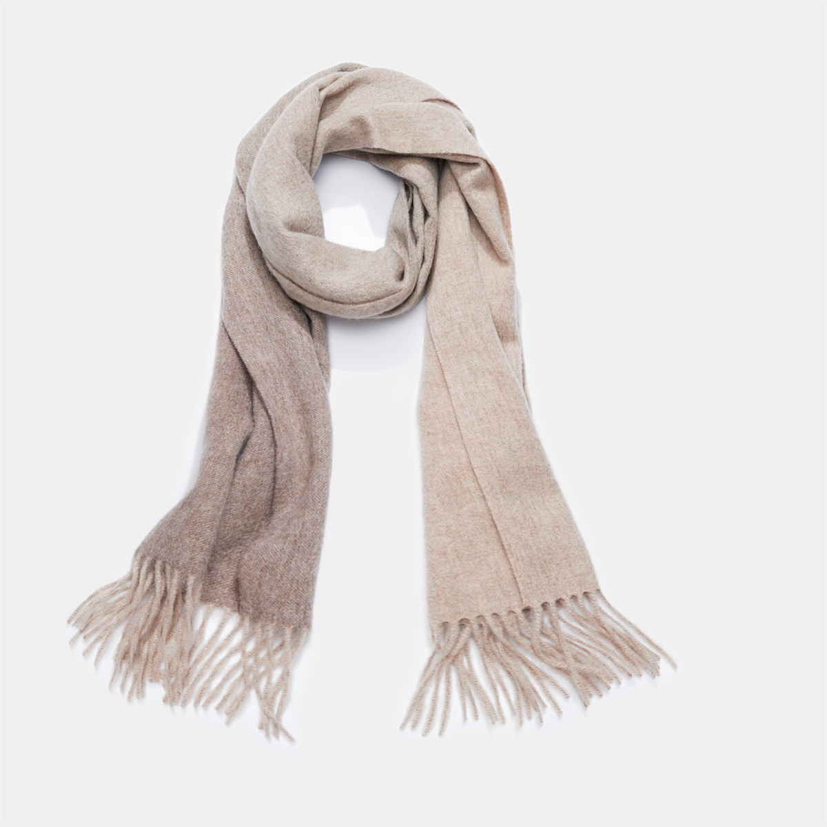 RTS Mujer Pashmina Chal con ribete de piel Invierno 100% Bufanda de lana