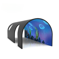 Écran LED flexible cylindrique pour intérieur, module souple couleur pleine résolution 320x160mm HD P1.25 P1.5 P1.86 P2 P2.5