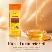 Huile Corporelle au Curcuma TWG RTS 200ml – Éclaircissante, Nourrissante, Atténue les Taches Foncées sur les Cuisses, Hydratante et Blanchissante – Meilleure Vente