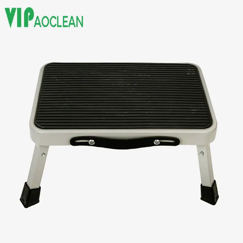 VIPaoclean-Escalera de paso de plataforma, estera antideslizante, taburete plegable