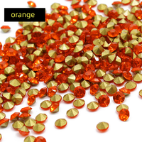 Rhinestones en verre cristal de qualité supérieure, taille mixte, pointe dorée, 1440 pièces/sac, pour chaussures, nail art et accessoires vestimentaires