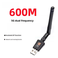 Antenne TV pour TV-Box avec carte réseau sans fil USB 600M 5.8Ghz, émetteur-récepteur WiFi