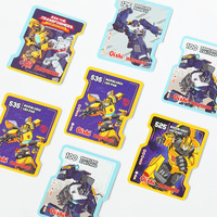 Cartes en plastique Transformers Roadblock Oishi, cartes de collection sur le thème de l'anime pour enfants, cartes de jeu en forme de personnage, pour les collectionneurs de 3 à 6 ans