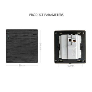 Fiko tường chuyển đổi ổ cắm anh tiêu chuẩn chống cháy PC đánh bóng với USB/Type-C hỗ trợ Nigeria/rwanda/Kenya - Product Image 6