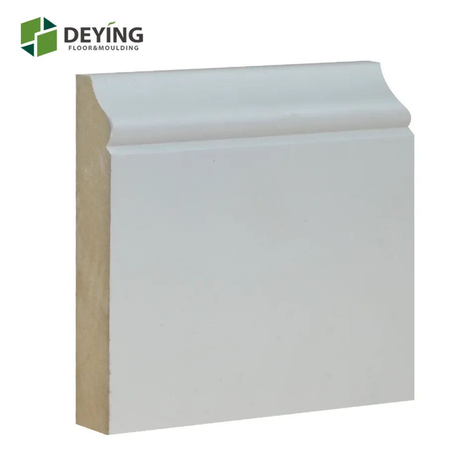 Wholesale Square Edge skirting price / baseboard molding manufacture