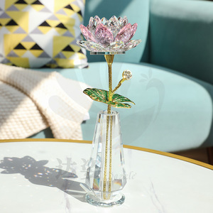 Dazi Cristal Loto Octagonal de Vidrio, Decoración para el Hogar, Regalo para Sala de Estar, Mesa de Centro - Product Image 1