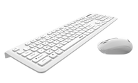 Clavier et souris sans fil à membrane AIKUN pour bureau et domicile, touches multimédias, souris 3D 1200 DPI, plug and play, design fin