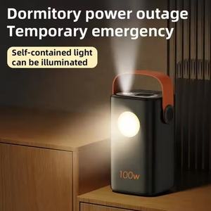 Batterie externe pour ordinateur portable PD100W à charge rapide 60000mAh, lampe torche LED, chargeur portable avec support pour téléphone portable pour le camping en plein air - Product Image 3