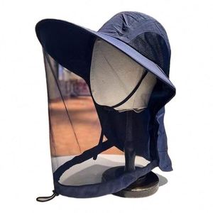 Large Brim Fishing Breathable Adjustable <b>Caps</b> for <b>Women</b> Men Protections With Neck Flap Outdoor Hiking Sun Hat Protect - Product Image 1