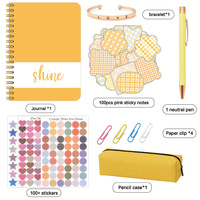 Nuevo Set de Cuaderno Kawaii para el Regreso a Clases, Kit de Diario para Scrapbooking, Caja de Regalo de Papelería Creativa