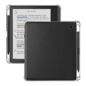 Étui avec support pour stylet pour liseuse Kobo Libra <span class=keywords><strong>Clara</strong></span> Colour 2E <span class=keywords><strong>2</strong></span> HD Sage 7 pouces, liseuse électronique transparente en TPU souple, Pbk158 Laudtec - Product Image 2
