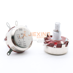Potenziometro A Carbone WH118-I 10k Ohm 2W - Albero Rotondo 6mm, 4 Terminali, Giradischi Unico - 2