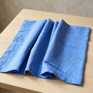 Tela de Algodón Khadi 100% Orgánica Tejida a Mano, Peso Medio 105 GSM, Azul Claro, Transpirable, de Secado Rápido, Ecológica, para Camisas de Niñas - Product Image 1