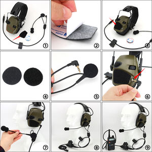 Комплект TAC-SKY Y-линии для наушников Howard/sordinHeads IPSC/ZOHAN EM054/PELTO тактические 300 тактические наушники для стрельбы - Product Image 5