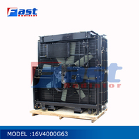 Radiateur en cuivre FAST pour générateur diesel MTU 12V4000G24X, entraînement moteur avec refroidisseur d'huile, échangeur de chaleur, certifié ISO9001:2015