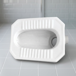 Produit de salle de bain en céramique sanitaire en porcelaine blanche MD, cuvette de toilette à la turque moyenne et profonde, prix bas du fabricant, bonne qualité d'exportation - Product Image 3