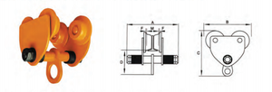 Hoge Kwaliteit GCT-B GCT-C Serie Handmatige Vlakke Balk <span class=keywords><strong>Trolley</strong></span> Capaciteit 0.5-10T Opknoping Elektrische Takel - Product Image 5