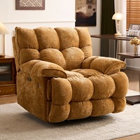 Fauteuils pivotants électriques de luxe modernes pour salon, canapé relaxant individuel, fauteuil inclinable de chambre à coucher, meubles en velours design