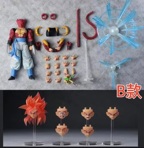 มีสินค้าในสต็อก Kamione Tonsenarttoys ฟิกเกอร์โกจิต้า ดราก้อนบอล GT ซูเปอร์ไซย่า 4 โกจิต้า 3.0 อนิเมะ แอคชั่นฟิกเกอร์ โมเดลของเล่น - Product Image 3