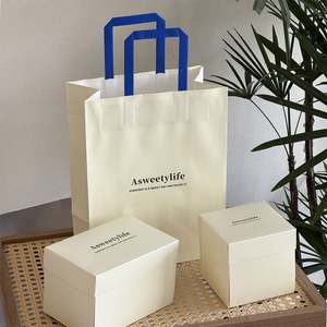 Sacs en papier kraft écologiques recyclables personnalisés avec poignées, style classique, pour l'emballage alimentaire et de gâteaux en supermarché, pour les promotions - Product Image 2