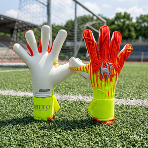 Gants de gardien de but professionnels confortables et personnalisables en cuir sport injecté de caoutchouc, directement du fournisseur d'usine - Product Image 2